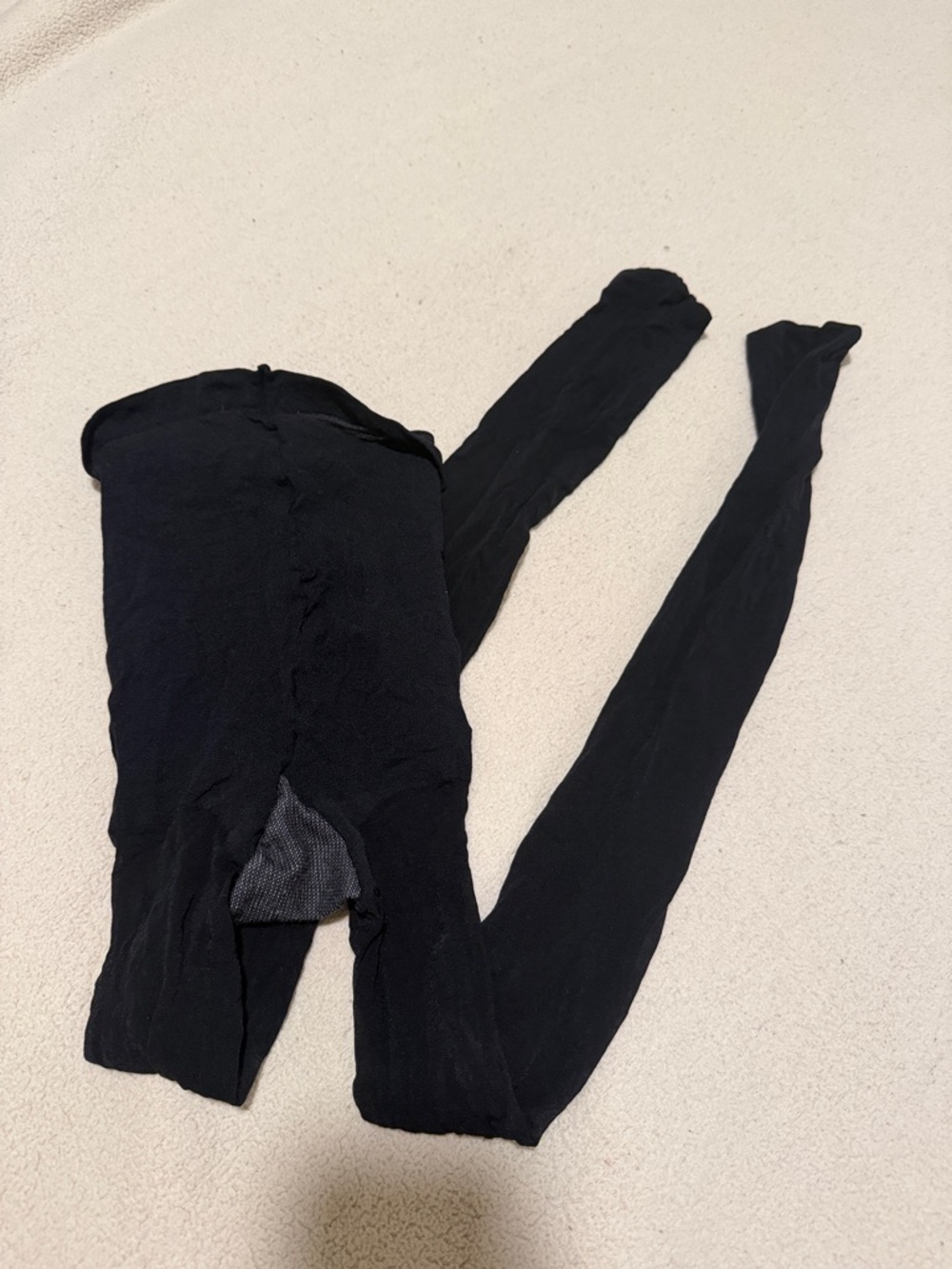 Nylons tights pantyhose black sheer worn